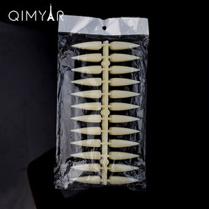 Venta caliente 240 piezas uñas postizas largas cuspidal Stiletto puntas de uñas herramientas de práctica de exhibición de uñas artificiales - Product Image 6