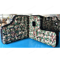 Bunkers gonflables de camouflage en PVC pour paintball, laser game et tir CS, certifiés EN14960, garantie 2 ans
