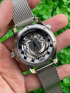 Reloj Deportivo de Lujo Hip Hop, Mecánico, de Buceo, 300m, Cristal de Zafiro, Cronógrafo, Fecha Automática, Movimiento 8806, Acero Inoxidable, Venta al Por Mayor, Alta Calidad - Product Image 5