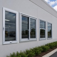 Fenêtre PVC insonorisée française, fenêtre en plastique moderne personnalisée, économie d'énergie, double vitrage, fenêtre à battants résidentielle