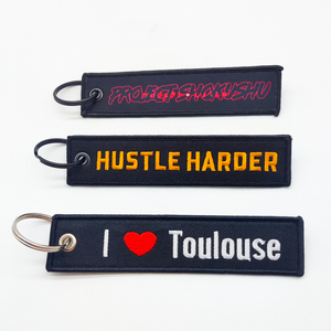 <span class=keywords><strong>Llavero</strong></span> de vuelo con logotipo personalizado <span class=keywords><strong>llavero</strong></span> al por mayor eliminar vuelo antes del vuelo logotipo tejido personalizado Anime Jet Tag - Product Image 4