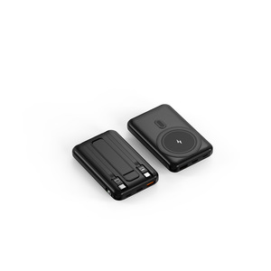 Mini banco de energía magnético inalámbrico de 10000mAh de carga súper rápida de fábrica, cargador portátil, Cable de carga incorporado - Product Image 6