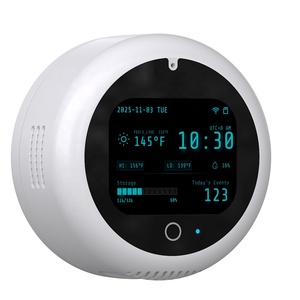 Cámara de Seguridad Inteligente para Ventana con IA Todo en Uno, Pantalla LCD de Estado de 2.4'', Estación Meteorológica en Tiempo Real, Cámara IP WiFi con Visualización de la Hora - Product Image 2