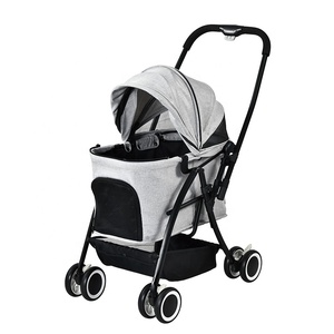 Produit personnalisé pour animaux de compagnie Cadre de revêtement noir durable Voiture pour animaux de compagnie avec fermeture éclair Trou pour chien Pour les voyages en plein air Utilisation quotidienne - Product Image 2