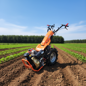 Compact Diesel Engine 9HP Farm <b>Cultivator</b> Mini Tiller CE Certification High Productivity Orchard Soil Loosening Weeding Work - Product Image 1