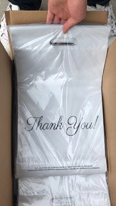 En Stock sacs de courrier avec poignée merci Poly Mailer sac personnalisé imprimé <span class=keywords><strong>transport</strong></span> emballage Pe sacs en plastique - Product Image 6
