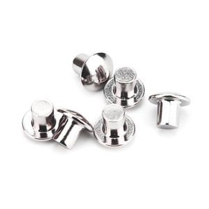 Remache metálico de cabeza redonda de tamaño personalizado, disponible en acero inoxidable y aluminio, para fijación de equipos industriales. - Product Image 1