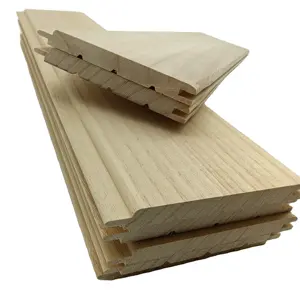 Tableros de pared de madera con lengüeta y ranura T & G shiplap para decoración de edificios