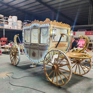 Charrette à Chevaux de Qualité Supérieure avec Cheval de Trotte et Lampe, Prix d'Usine en Gros, Idéale pour les Musées - Product Image 3
