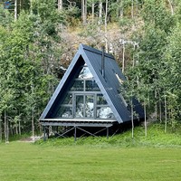 Maisons triangulaires modernes, maisons préfabriquées à bas prix, maisons modulaires, maisons conteneurs, maisons en bois en forme de A, maisons de camping, hôtels