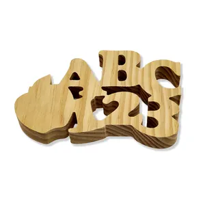 शेनग्रोन रचनात्मक पुराने पुराने लकड़ी के उपहार उद्धरण नमूना पत्र वर्णमाला गहने घर सजावट लकड़ी के पत्र गहने