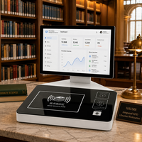 Estación de Trabajo para Personal de Biblioteca HAUMR con RFID, Multifuncional, Protocolo SIP2 para Automatización de Bibliotecas RFID, Terminal de Servicio Inteligente para Bibliotecas