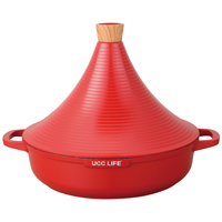 UCCLIFE marmite à tajine 28/32cm avec logo et couleur personnalisés Design classique OEM en aluminium Style classique pour la cuisine