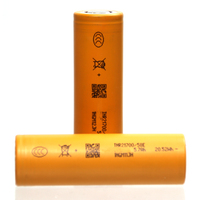 21700 58E 3.64v 5800mAh INR 21700 5800MAH 10A Baterai Lithium Ion Isi Ulang Sel Oranye untuk 21700 58E
