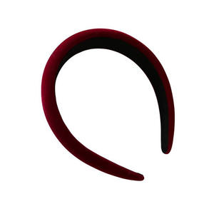 Éponge en velours coréen pour femmes, serre-tête à tête haute, <span class=keywords><strong>filet</strong></span> rouge, style rétro - Product Image 5