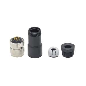 Conector eléctrico Código B IP67 Conector circular a prueba de agua Montaje de instalación en campo Enchufe de cable hembra Conector M8 5 pines - Product Image 3