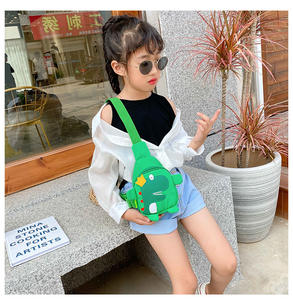 Mochila Escolar Infantil de Dibujos Animados de Dinosaurios Súper Suaves, Mochila de Hombro Doble para Niñas, Mochila Casual de Pecho para Bebés - Product Image 2