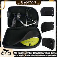 NOOYAH Pas de démontage de guidon EVA coque rigide étui de voyage pour vélo vtt transport de vélo de route pour compagnie aérienne léger avec serrure TSA