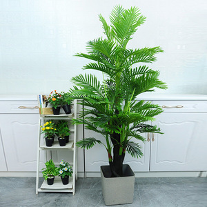 Plantas Artificiales Grandes en Maceta de <span class=keywords><strong>Chrysalidocarpus</strong></span> <span class=keywords><strong>Lutescens</strong></span> para Decoración de Sala de Estar y Oficina - Product Image 3