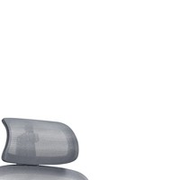Chaise de bureau ergonomique moderne JOHOOFURNITURE en PP avec appuie-tête réglable, cadre gris, coussin épais confortable