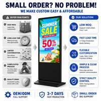 Pantalla de Publicidad Interior de 55 Pulgadas, Pantalla Táctil Android, Kiosco Digital, Señalización Digital y Pantallas para Publicidad