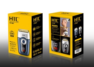Máquina de Afeitar HTC GT-667, Recargable, con Pantalla LCD, <span class=keywords><strong>Afeitadora</strong></span> Profesional para Hombres con Corte <span class=keywords><strong>al</strong></span> Ras - Product Image 3
