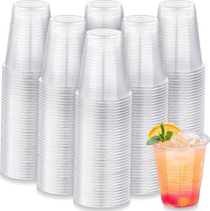 Customized Printing Clear 12-32 oz PET Disposable Eco-Friendly Biodegradable Milkshake Coffee Juice Boba Smoothie <b>Plastic</b> <b>Cup</b> - Product Image 1