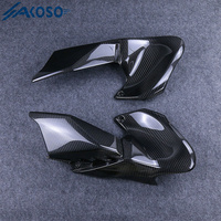 AKOSO 3K fibre de carbone sèche accessoires moto réservoir de carburant panneaux latéraux couverture carénage capot pour Kawasaki Z900 2020-2024 2023