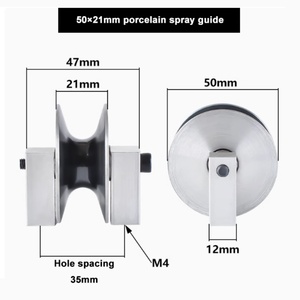 Polea de Cerámica Recubierta 50*21 con Soporte para Máquina de Empacar, Distancia entre Orificios de Fijación de 35 mm - Product Image 4