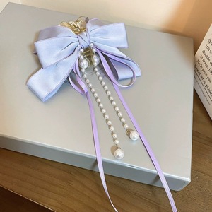 Pinces à <span class=keywords><strong>cheveux</strong></span> élégantes avec grand nœud Accessoires de <span class=keywords><strong>cheveux</strong></span> Pinces à <span class=keywords><strong>cheveux</strong></span> de luxe pour la tête arrière Barrettes en épingle à <span class=keywords><strong>cheveux</strong></span> avec glands de perles - Product Image 4