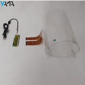 <span class=keywords><strong>Monitor</strong></span> táctil ver a través de pantalla <span class=keywords><strong>LCD</strong></span> táctil redonda multitáctil interactiva película de lámina táctil PCAP - Product Image 4
