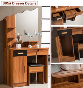 <span class=keywords><strong>Commode</strong></span> en miroir, meuble de chambre à coucher, armoire pour filles - Product Image 5