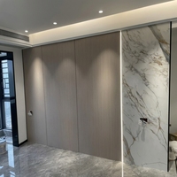 Panneau décoratif intérieur de luxe en placage de bois de bambou, fibre de bois, cristal de carbone, surface miroir haute brillance