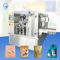 Sachet Doypack préformé autoportant pour café torréfié OCEAN avec fermeture éclair, idéal pour l'emballage de noix et autres produits.