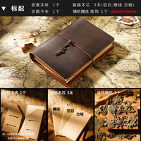 Agenda de voyage TN en cuir véritable de vachette, fait main, créatif, en cuir Crazy Horse de première qualité, carnet rétro durable