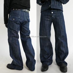 Jeans en denim japonais brut sur mesure en gros pour homme |   Jeans pour hommes de haute qualité, 14 oz, poids lourd, à boutons, en denim selvedge - Product Image 2