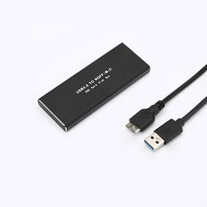علبة قرص صلب خارجي M2 SSD من المصنع، محول USB3.0 Micro-B إلى M.<span class=keywords><strong>2</strong></span> NGFF، صندوق قرص صلب خارجي، غلاف SSD M.<span class=keywords><strong>2</strong></span> - Product Image 1