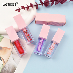 Tabung <span class=keywords><strong>Lip</strong></span> <span class=keywords><strong>Gloss</strong></span> persegi merah muda 5ml minyak bibir <span class=keywords><strong>Lip</strong></span> <span class=keywords><strong>Gloss</strong></span> warna-warni dengan potongan buah warna minyak buah anak-anak Lipgloss OEM Vegan Lipgloss - Product Image 2