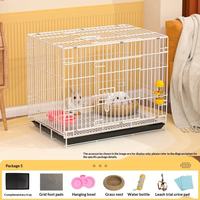 Cage à lapins pliable en fer de haute qualité, personnalisable, pour usage domestique, intérieur, petit et moyen format, pour lapins et voitures, vente en gros, usine OEM