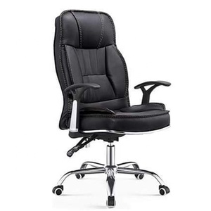 Nueva silla ejecutiva de oficina de lujo moderna y elegante, silla ejecutiva de cuero suave para invitados, <span class=keywords><strong>escritorio</strong></span> ergonómico, silla giratoria para ordenador para adultos - Product Image 4