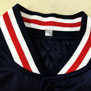 カスタム野球サテンジャケットファッション刺繍ロゴ卸売冬メンズ野球ジャケット - Product Image 3