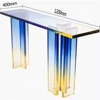 Fabrik Großhandel Gradient Frosted Modern Lucite Tisch Acryl Couch tisch für Wohnzimmer