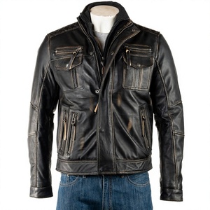 Fall Winter high quality <b>Men</b> <b>Leather</b> <b>Jacket</b> Best Quality <b>Men</b> <b>Leather</b> <b>Jacket</b> Genuine <b>Leather</b> <b>Men</b> <b>Jacket</b> - Product Image 3