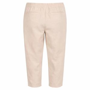 <span class=keywords><strong>Pantaloni</strong></span> Corti da <span class=keywords><strong>Donna</strong></span> Personalizzati in Puro <span class=keywords><strong>Lino</strong></span> <span class=keywords><strong>Beige</strong></span> con Vita Elastica e Coulisse, Vestibilità Ampia per Abbigliamento Femminile - Product Image 4