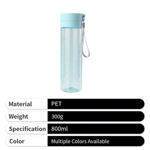 ขวดน้ำพลาสติก PET ใส ขนาดใหญ่ พกพาสะดวก พร้อมสายคล้อง - Product Image 4