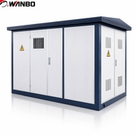 Subestación Compacta Prefabricada Wanbo-276 de 500 kVA y 10 kV con Transformador, RMU y Panel de Baja Tensión