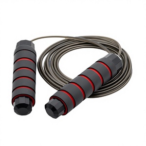 Cuerda de saltar con peso de alambre de acero superventas transfronteriza para adultos, para fitness, entrenamiento, examen, con rodamientos, procesamiento personalizado, pérdida de grasa - Product Image 1