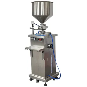 Gel Bottle Filling Cosmetic Sauce Cream Jam Emulsion Shampoo Liquid Cream Juice Oil Bottle Double Head Piston Filling Machine