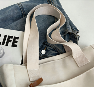 Most Popular Women's <b>Canvas</b> Bag Shoulder Bag With Custom Reusable Printed Logo Shopping Cotton <b>Canvas</b> <b>Tote</b> Bag - Product Image 4