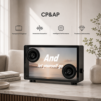 Gadgets pour la maison, enceinte transparente avec écran, enceinte Bluetooth haut de gamme, système audio décoratif pour la maison